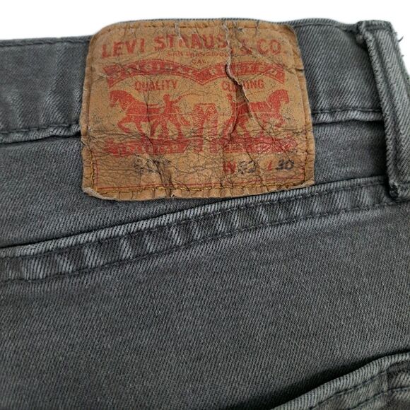 Levis 517 Jeans Men's 32x30 Gray Denim Distressed Pants Red Tab - Picture 9 of 12
